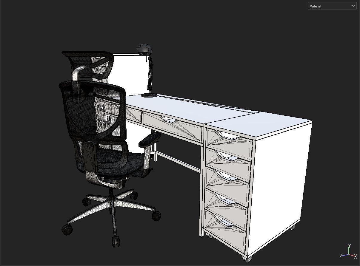 Ikea table 3D model_6