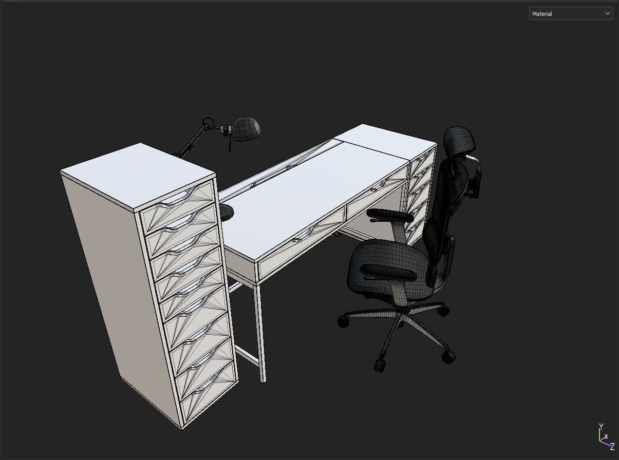 Ikea table 3D model_5