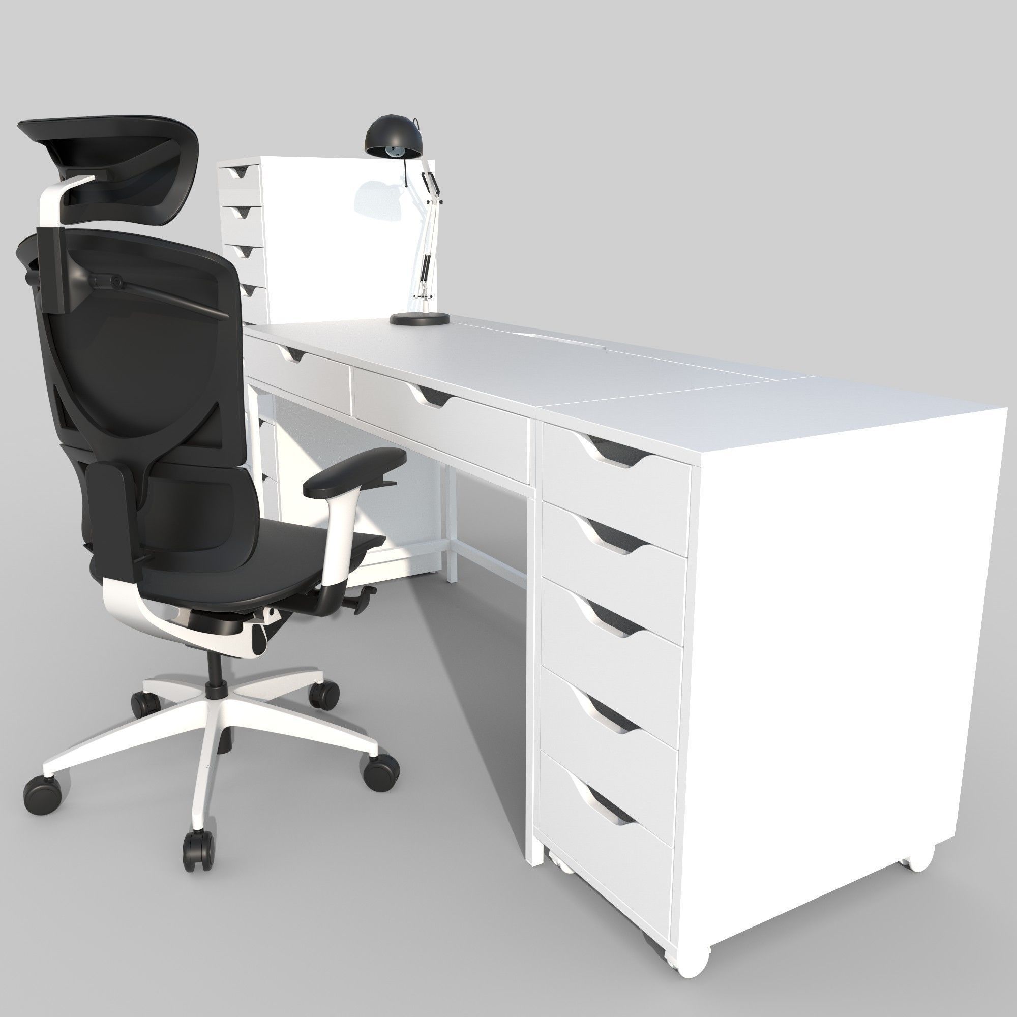 Ikea table 3D model_4