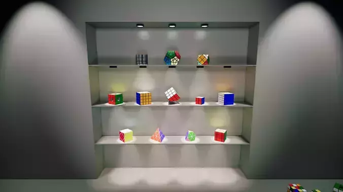 Rubiks Cube Collection 3D Models 1st Pack