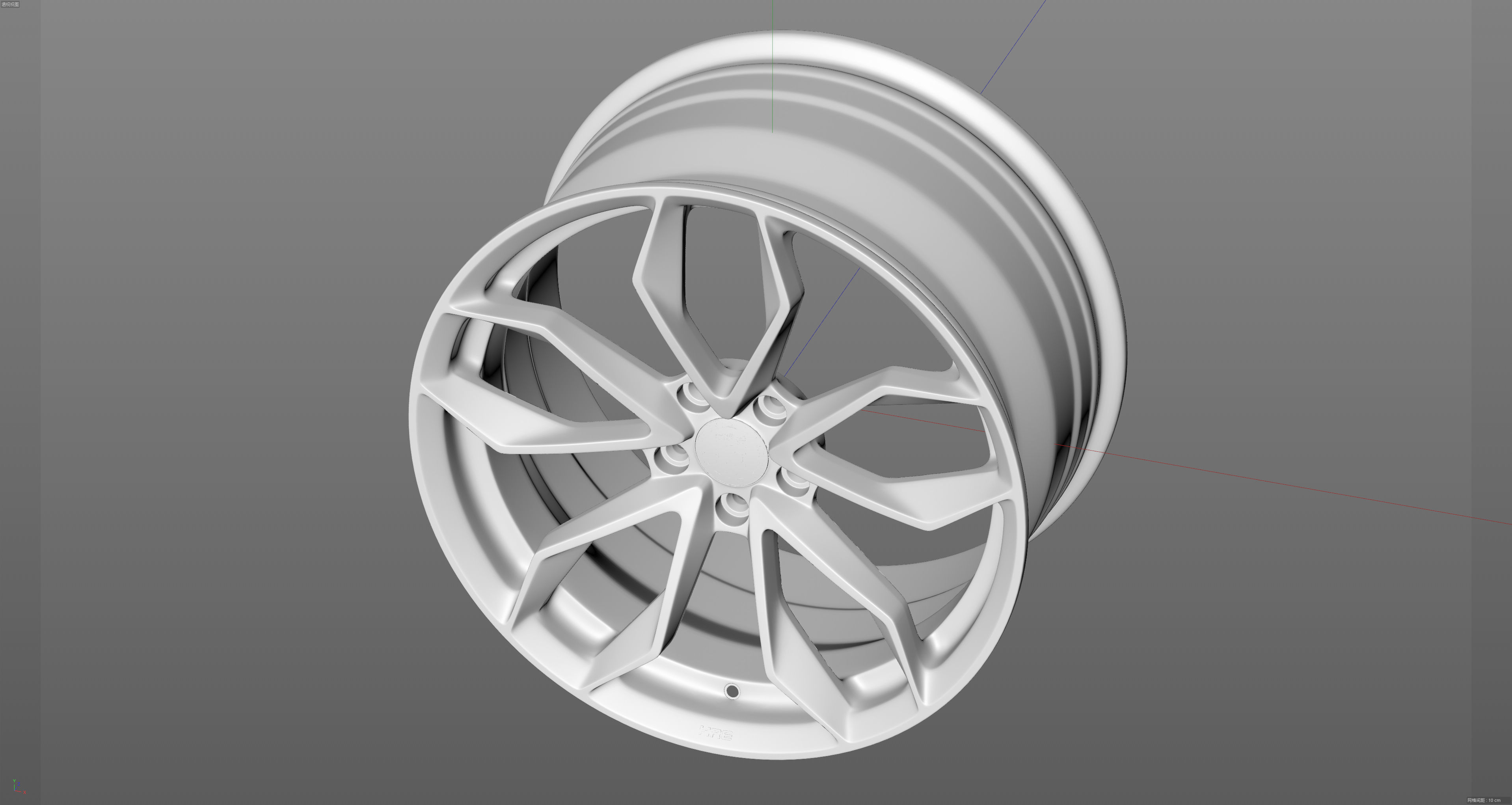 HRE P201 Low-poly 3D model_14