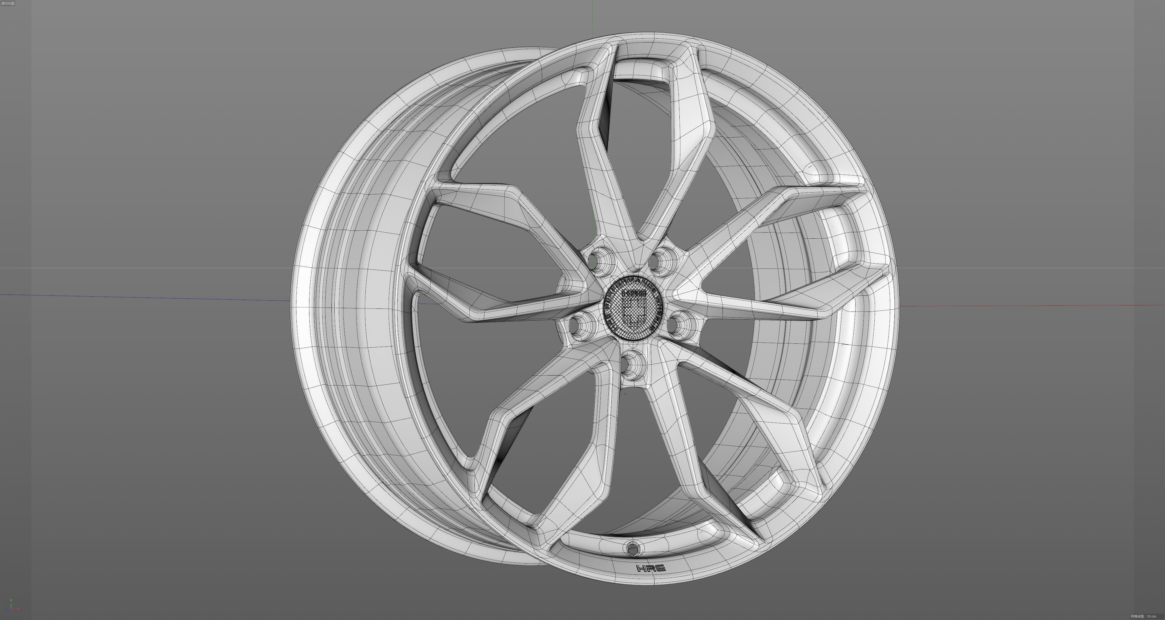 HRE P201 Low-poly 3D model_23