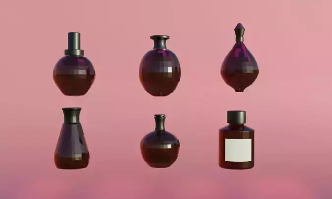 6 kind perfume bottle