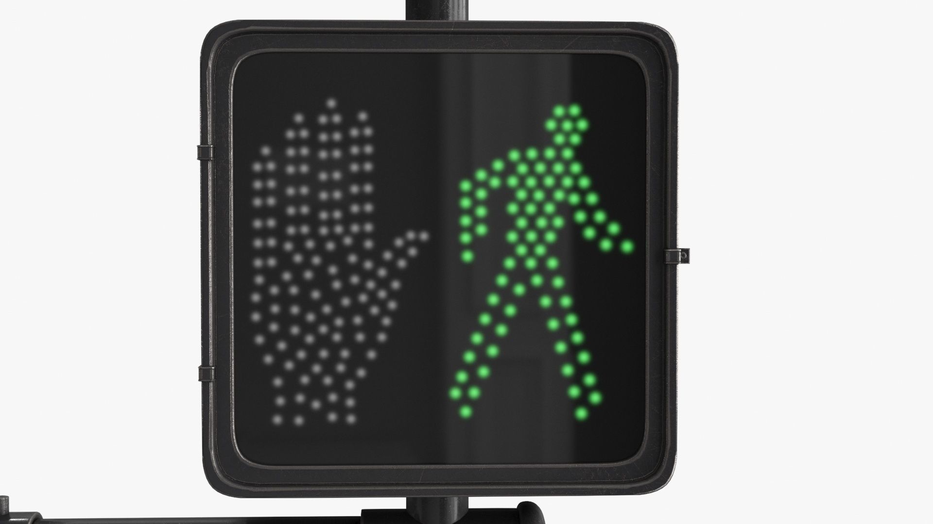 Traffic light 2 Low-poly 3D model_5