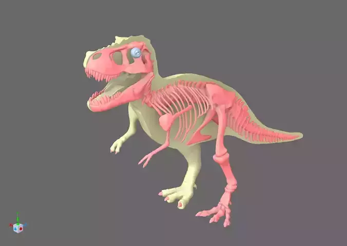 T-Rex Anatomy Skeleton - Full Dinosaur X-Rays