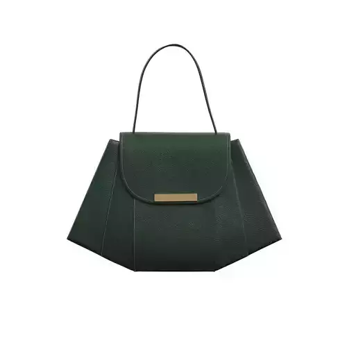 Dark green Leather Flap Bag