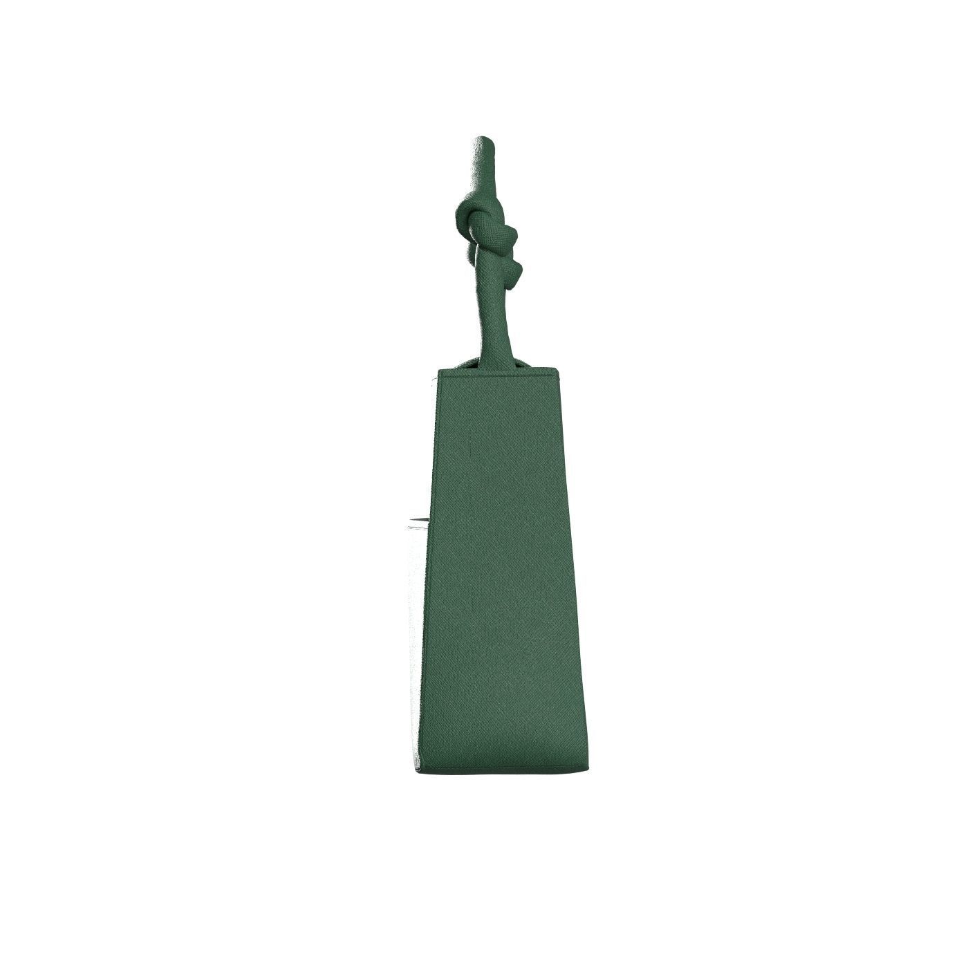 Dark green Leather Hobo Bag  3D model_6