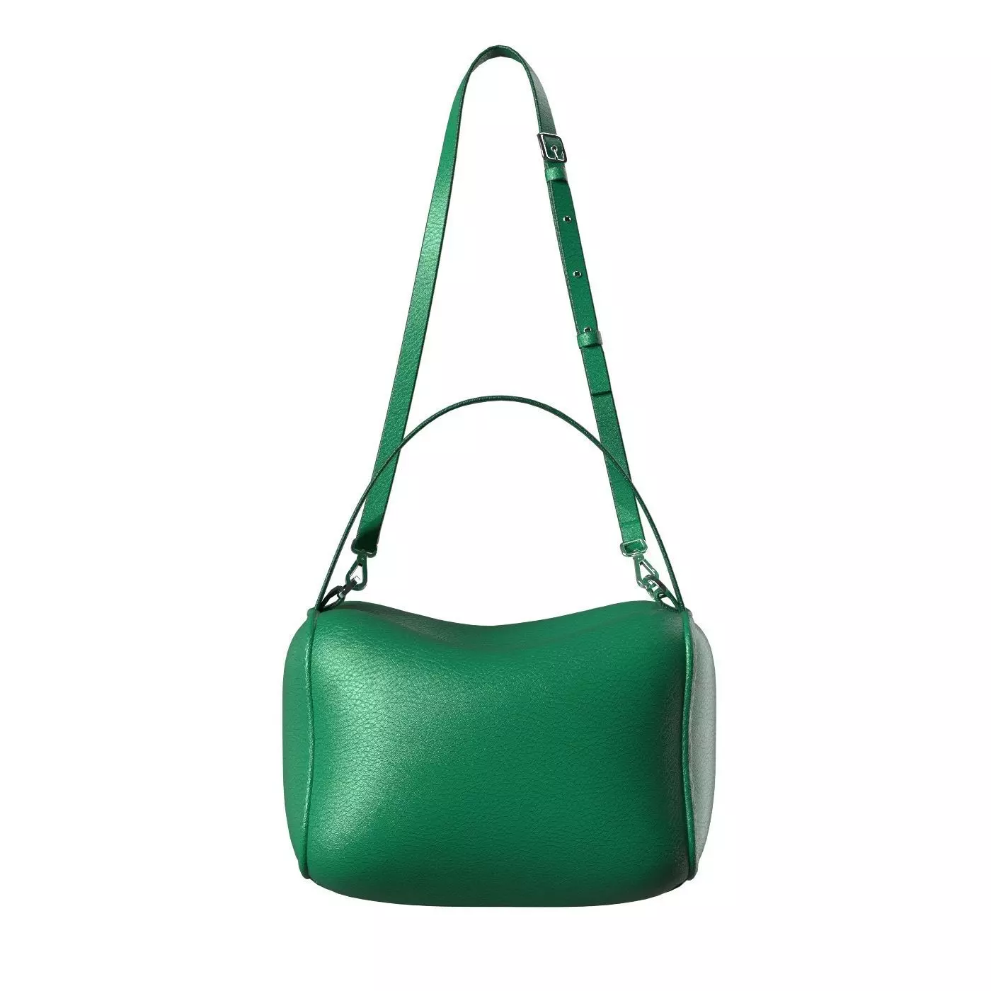 Green Leather Tote Bag 3D model