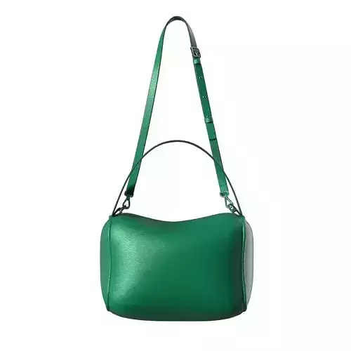 Green Leather Tote Bag