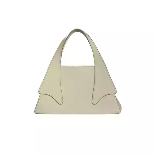 Ivory Leather Tote Bag