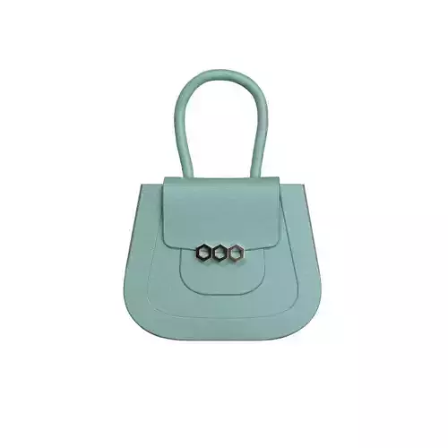 Mint Leather Flap Bag