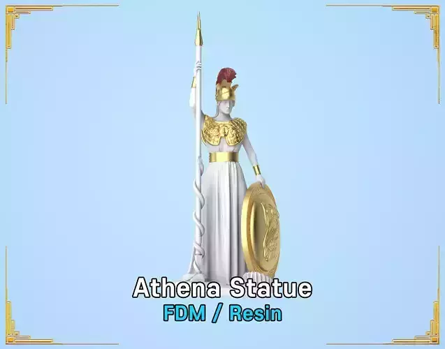 Athena Statue 3D print model