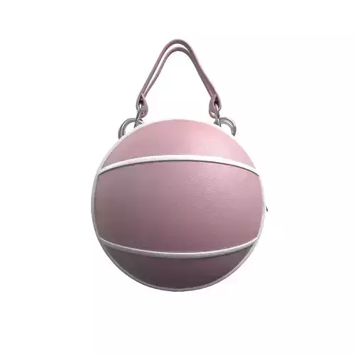 Pink Leather Ball Bag