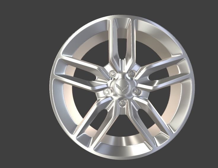 wheel from Chevrolet CORVETTE 3D print model_3