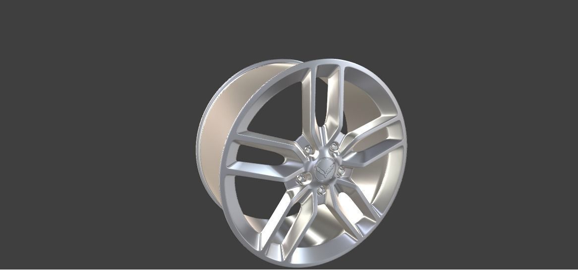 wheel from Chevrolet CORVETTE 3D print model_1