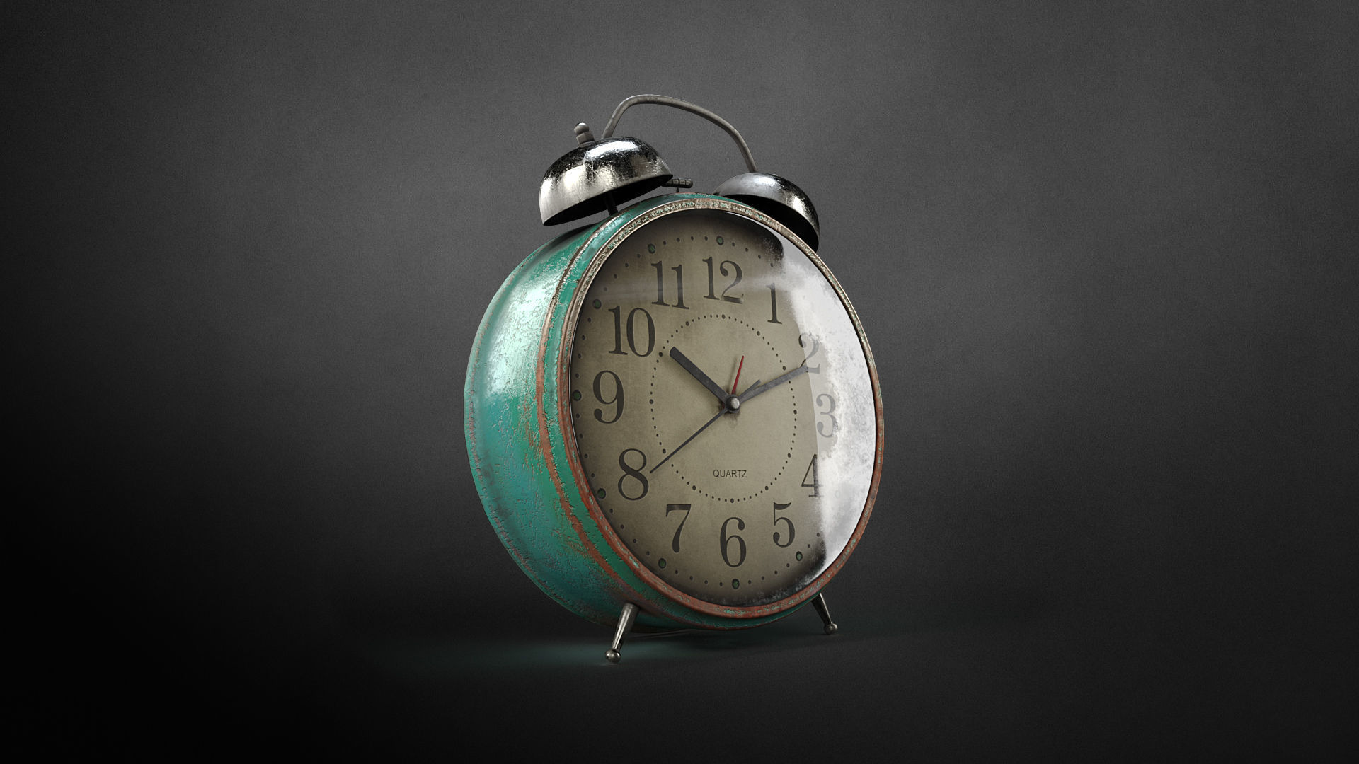 Old alarm clock 3D model_7