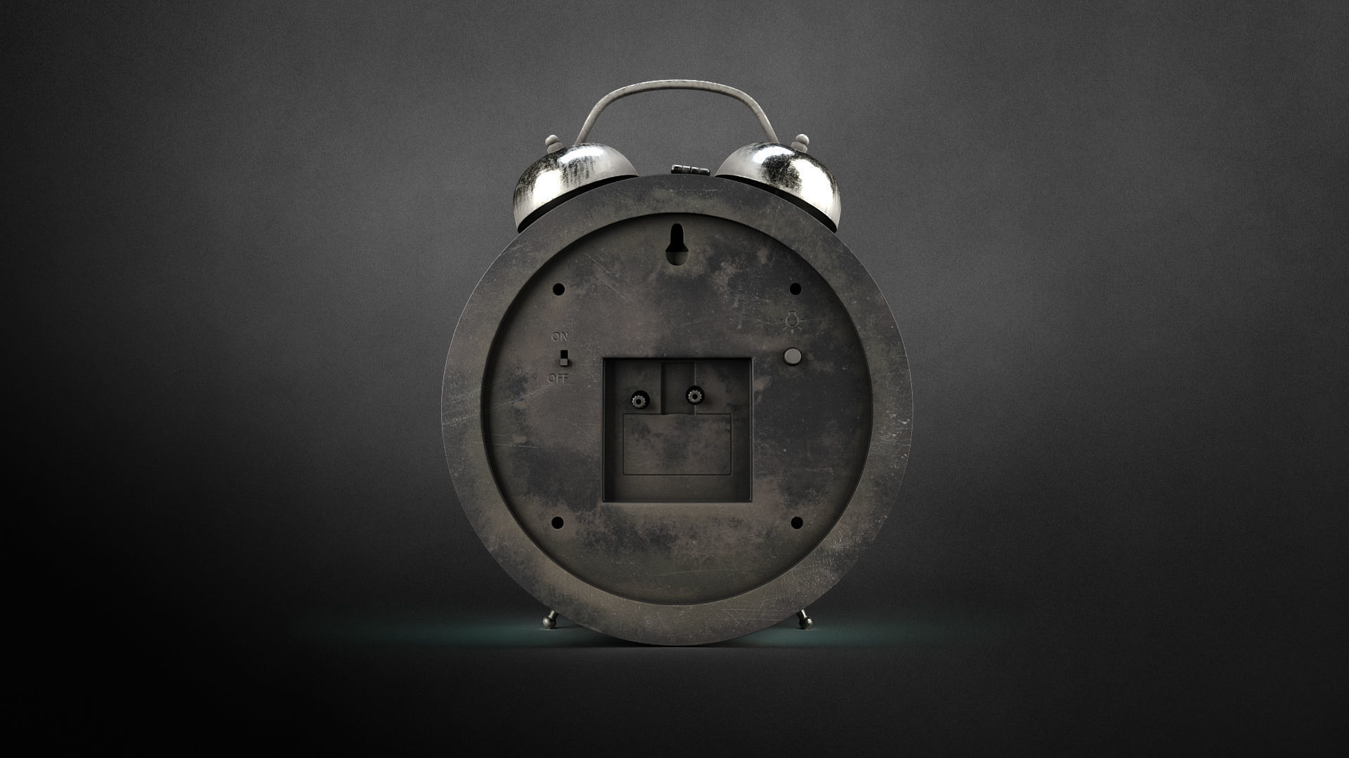 Old alarm clock 3D model_10
