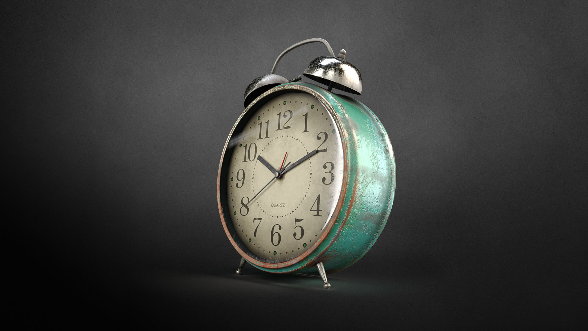 Old alarm clock 3D model_6