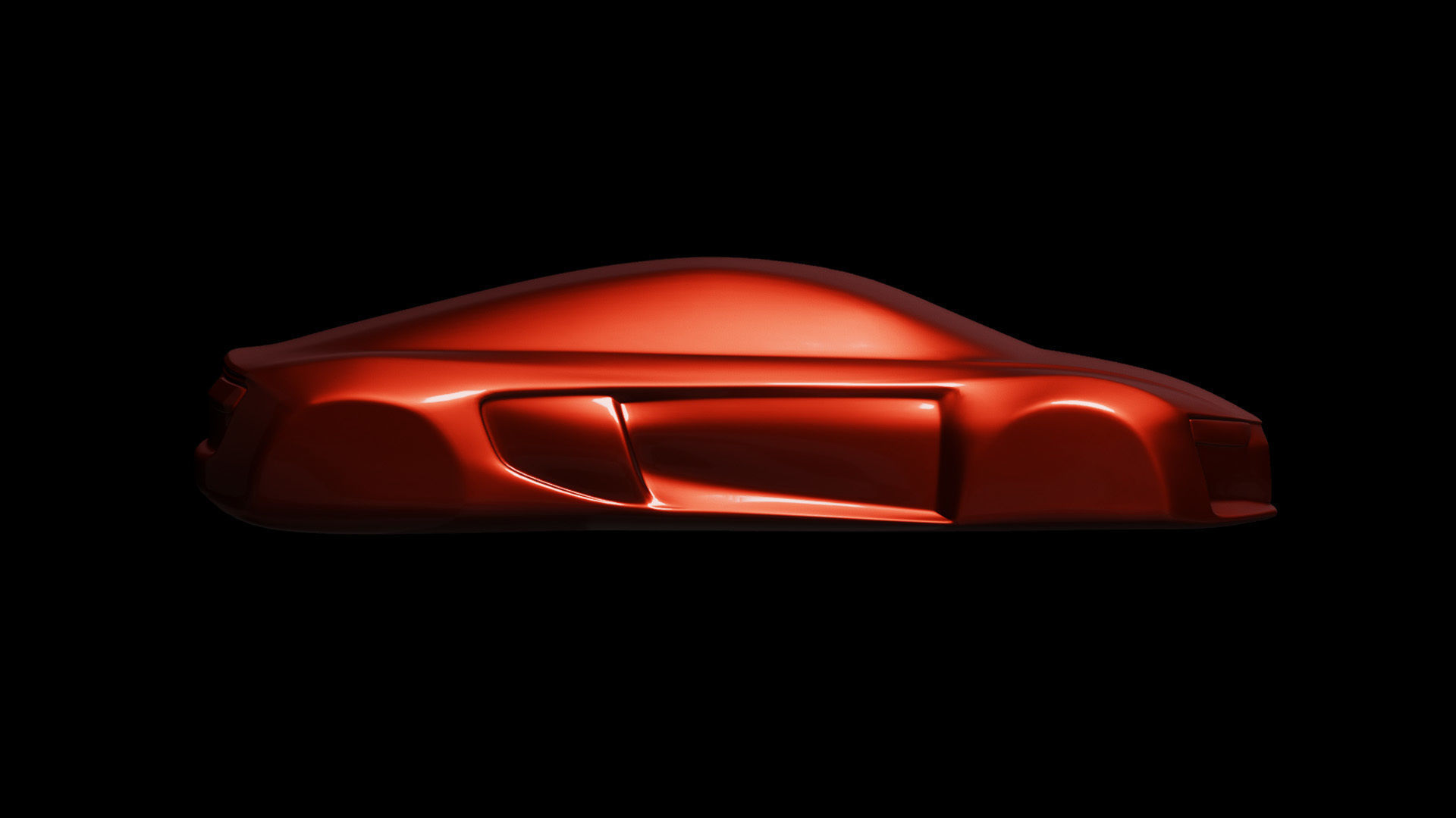 Audi R8 Sculpt Design For 3d Printing Low-poly 3D model_1