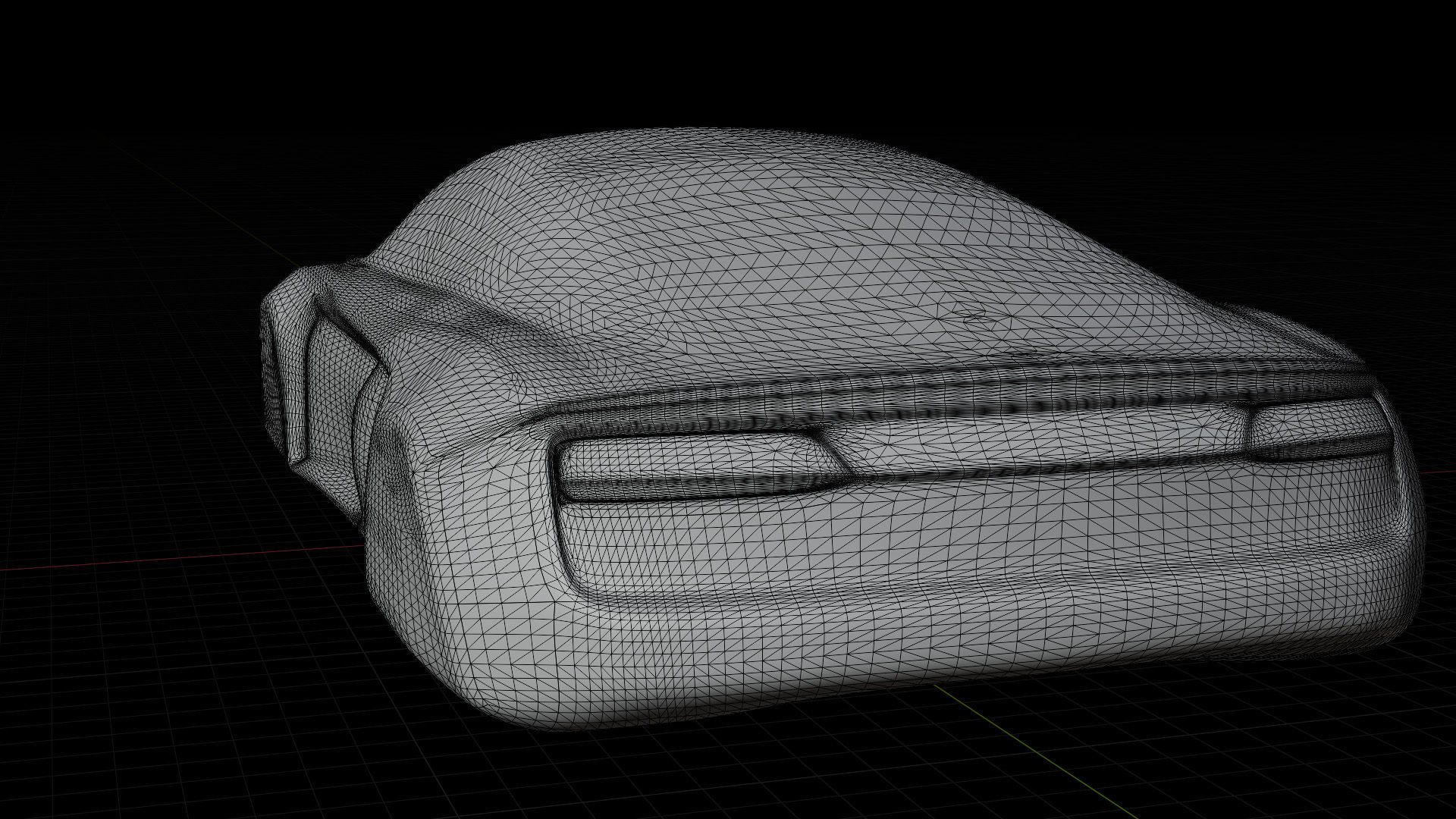 Audi R8 Sculpt Design For 3d Printing Low-poly 3D model_7