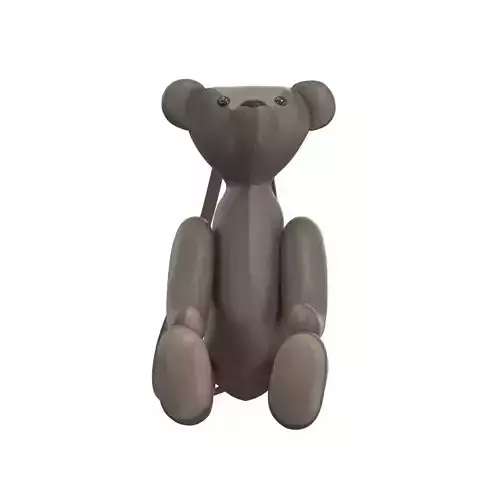 Teddy bear Leather Bag