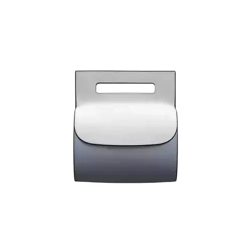 White Blue Combo Leather Flap Bag