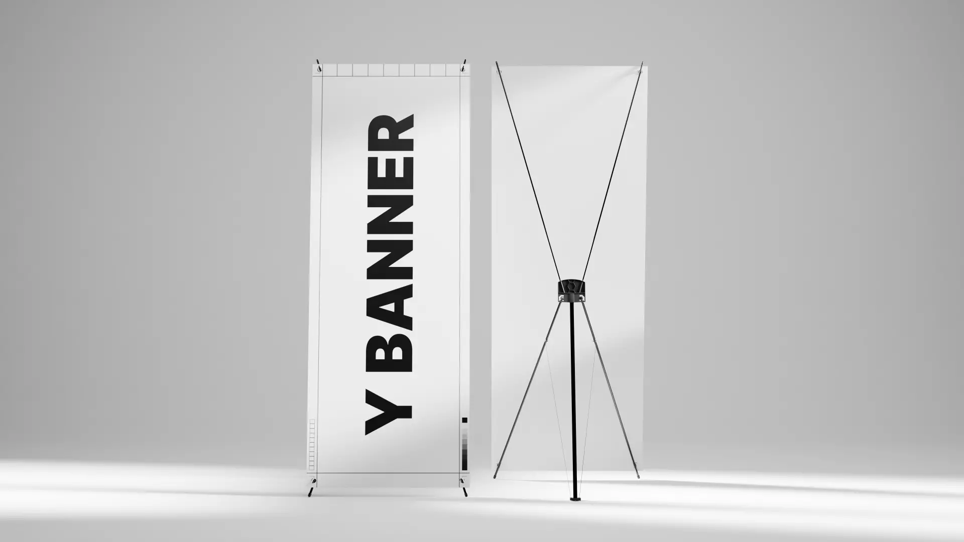 Y Banner Low Poly Free 3D model