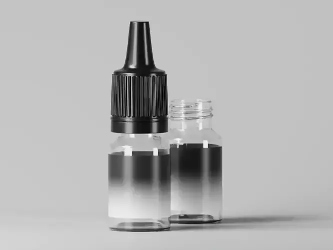 Liquid Cosmetic Product Bottle 3D Model