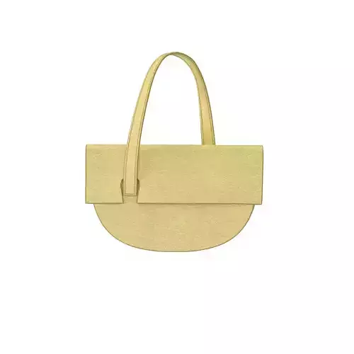 Yellow Leather Shoulder Bag