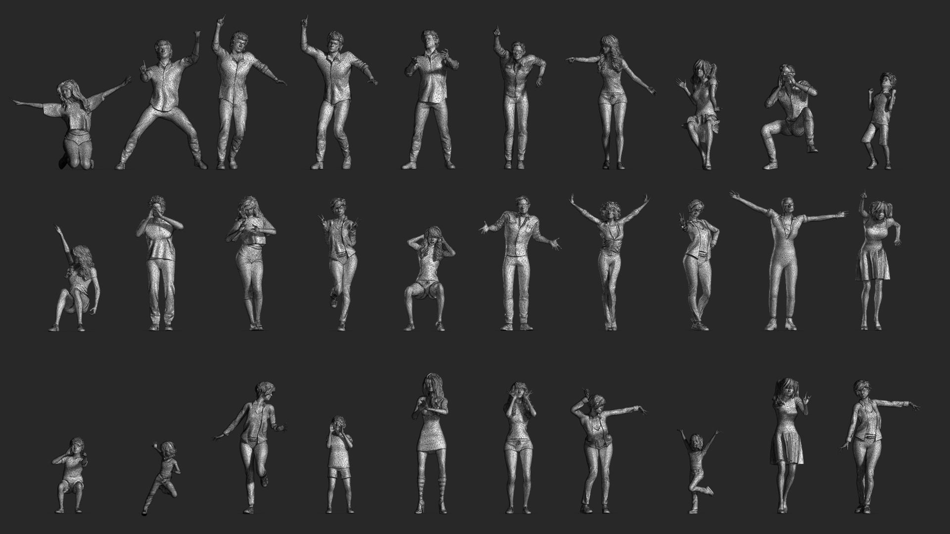 LP People 07 Celebration 3D model 3D printable | CGTrader