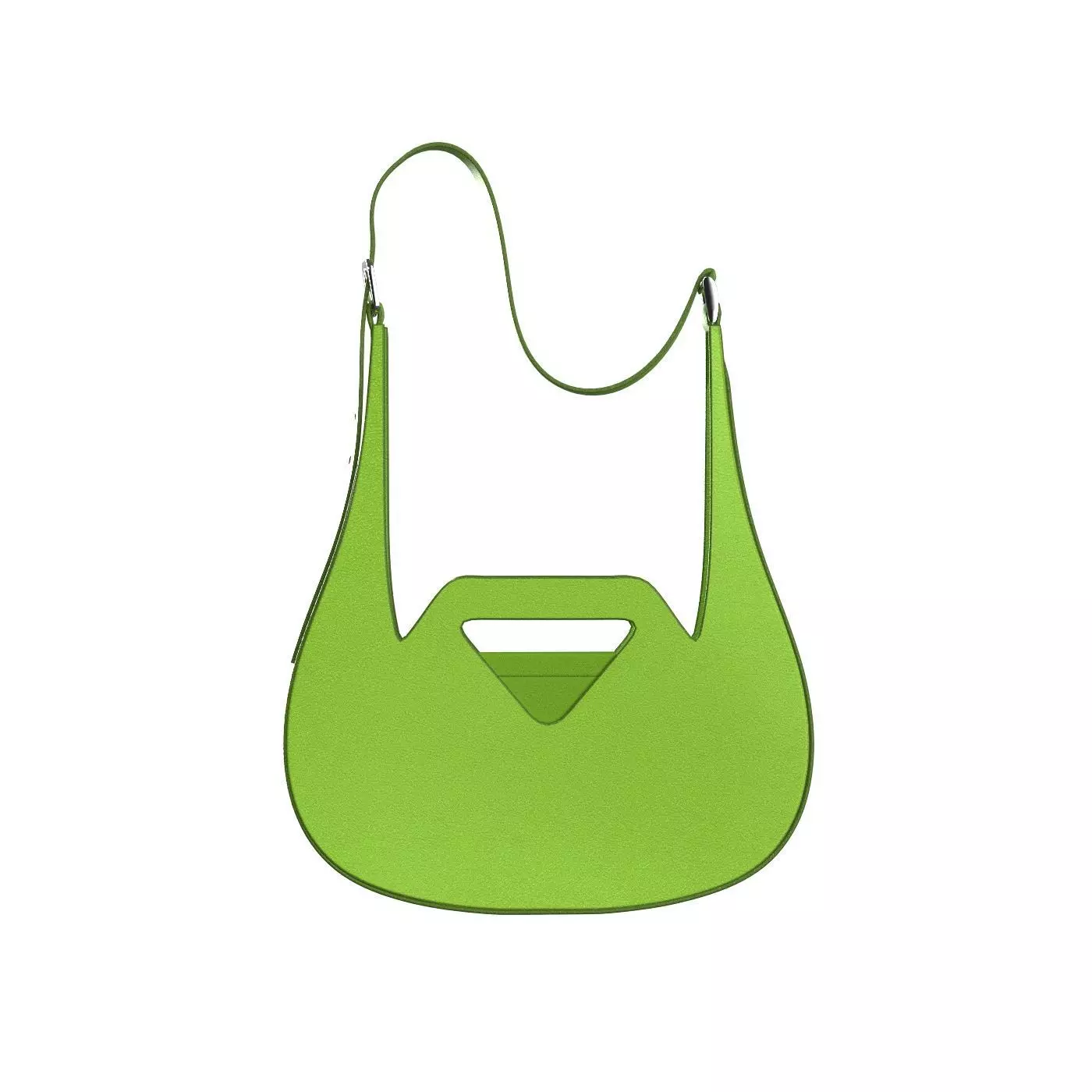 Yellowish green Leather Shoulder Bag 3D model