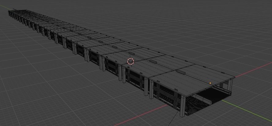 Animated classic old bridge model Low-poly 3D model_4