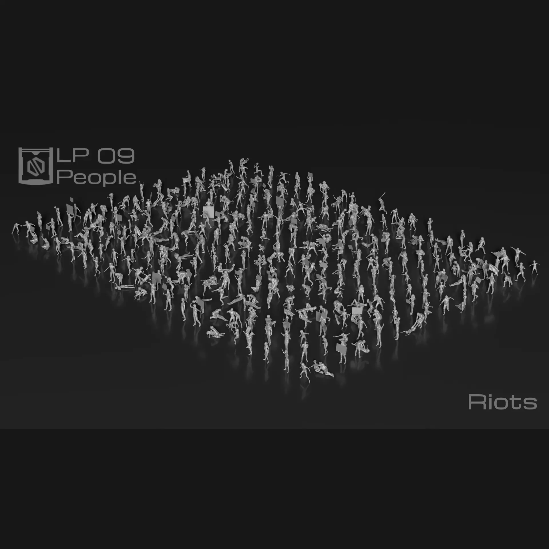 LP People 09 Riots 3D print model_0