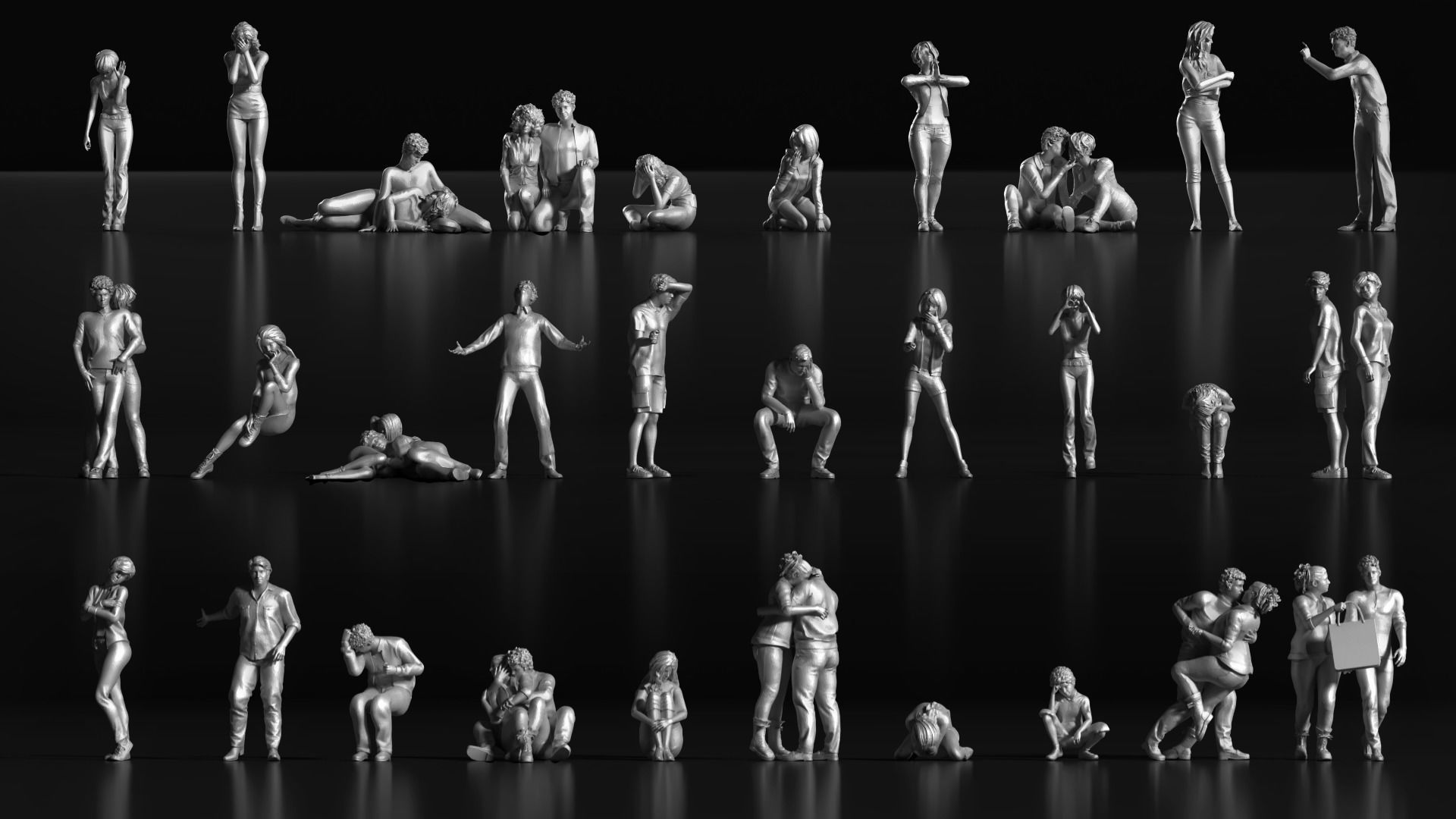 LP People 10 Emotional 3D print model_1