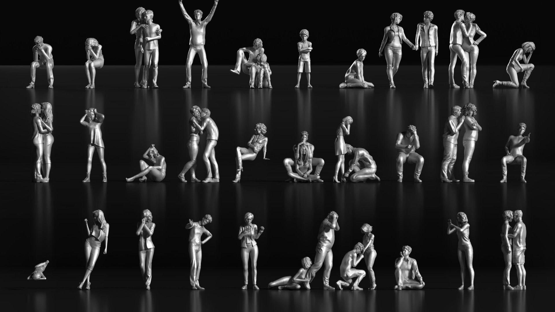 LP People 10 Emotional 3D print model_3