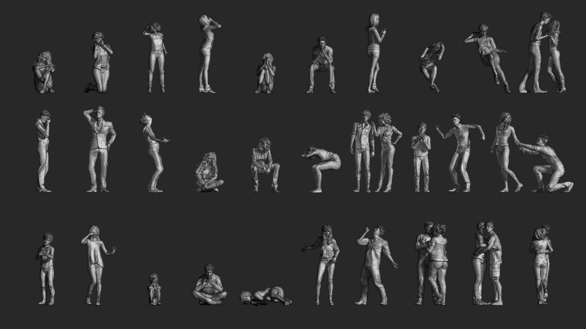 LP People 10 Emotional 3D print model_16