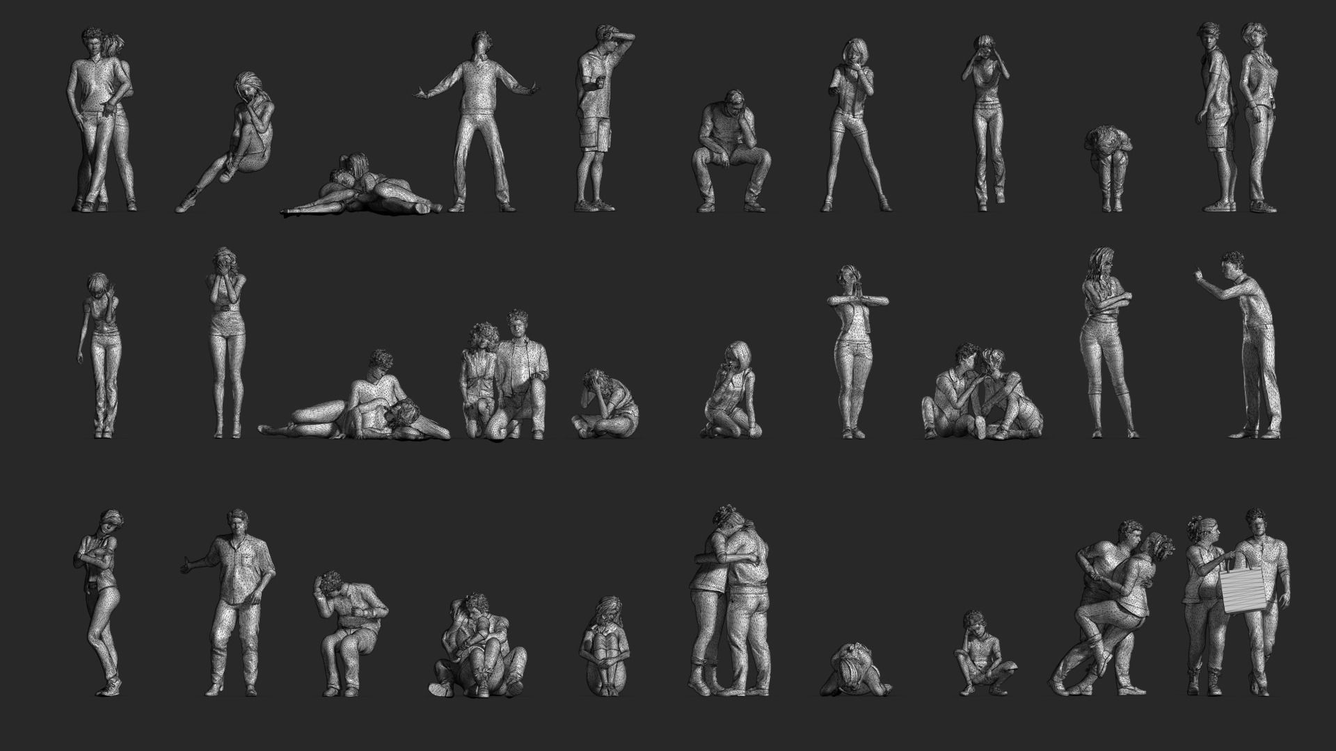 LP People 10 Emotional 3D print model_11