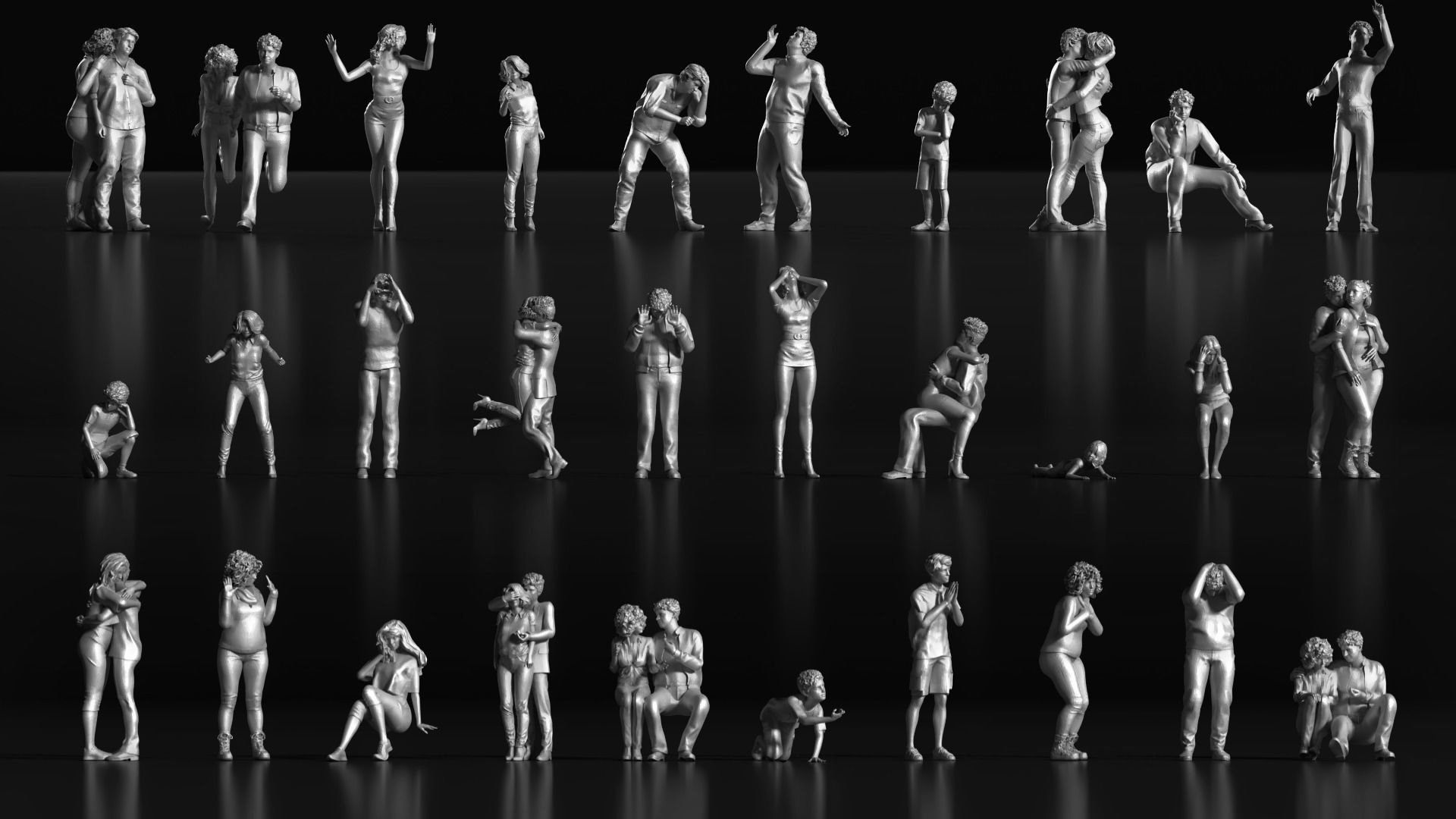 LP People 10 Emotional 3D print model_4