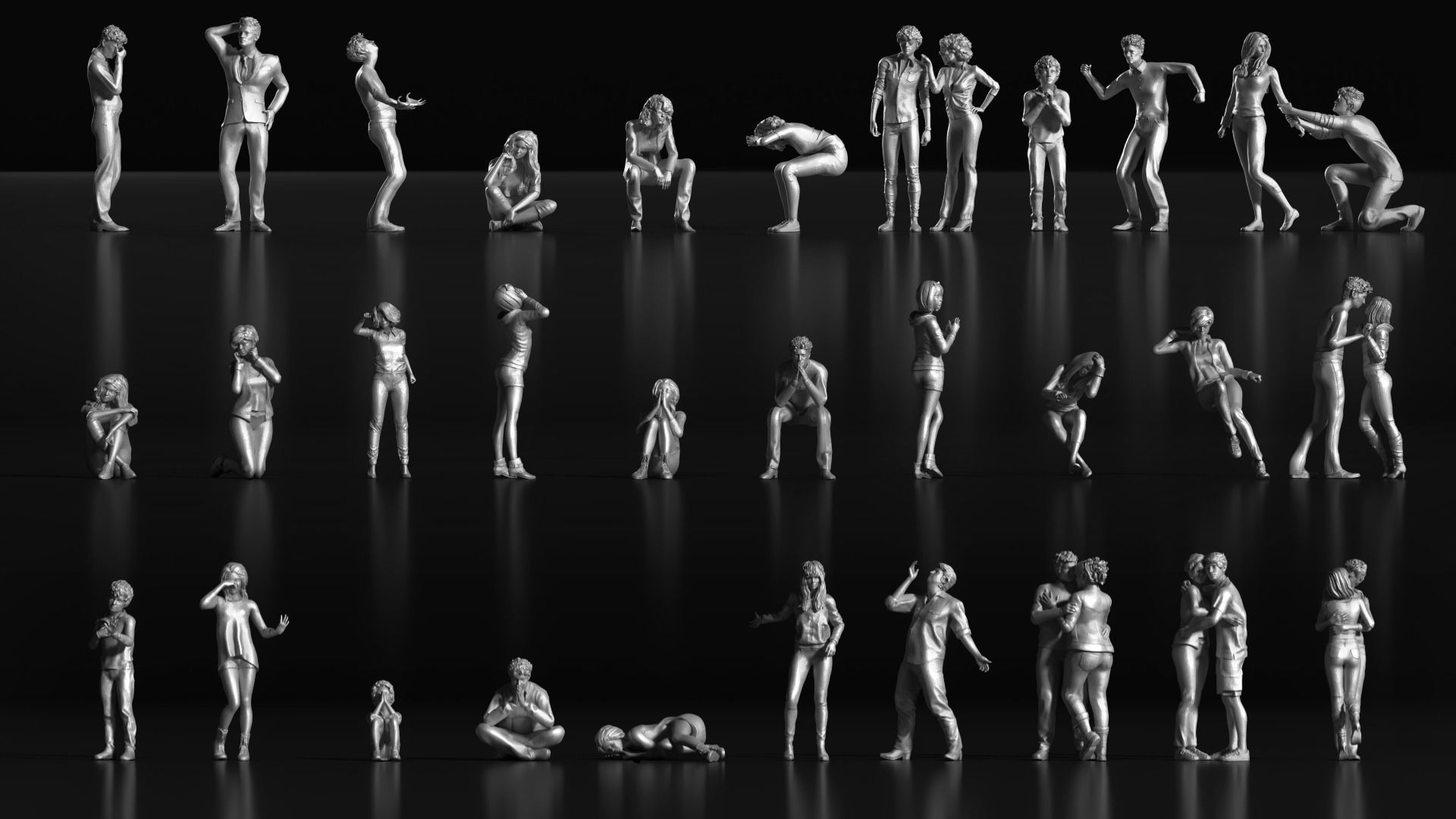 LP People 10 Emotional 3D print model_6