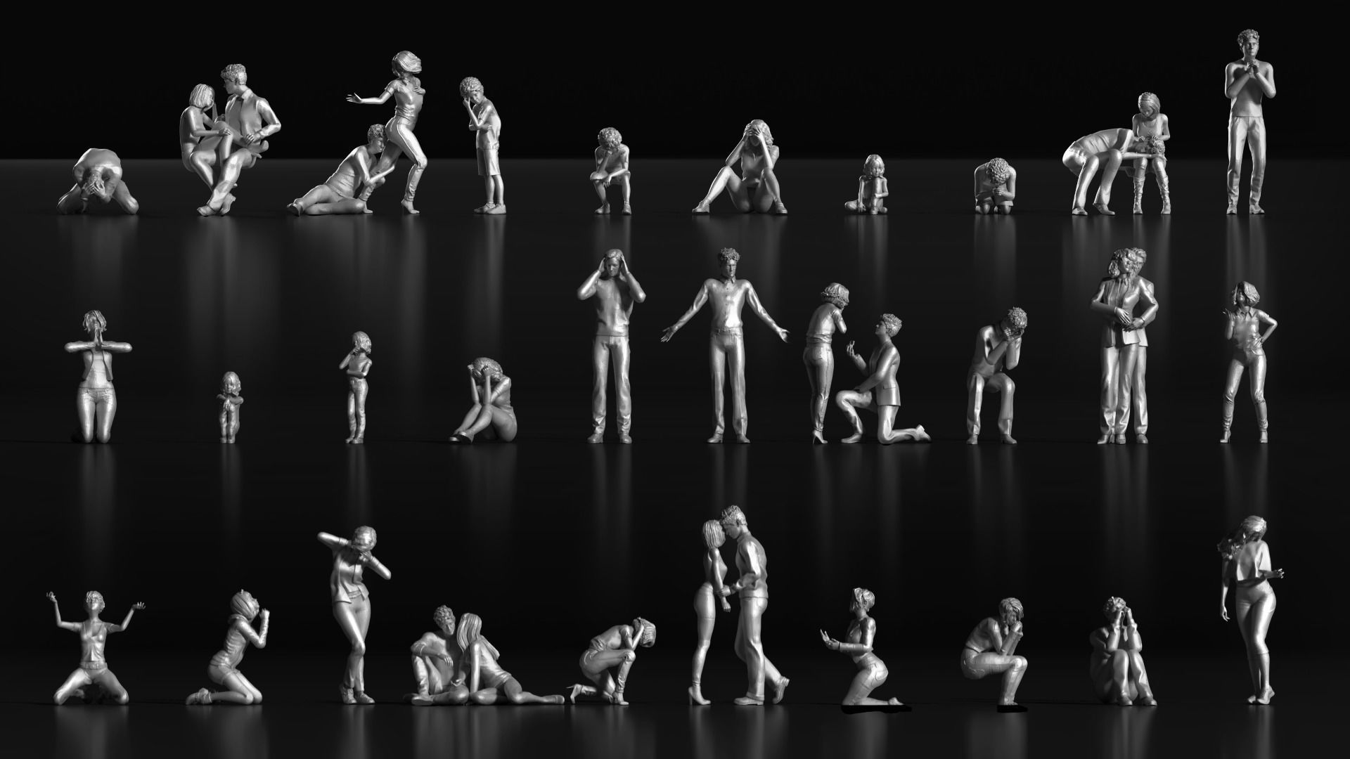 LP People 10 Emotional 3D print model_8