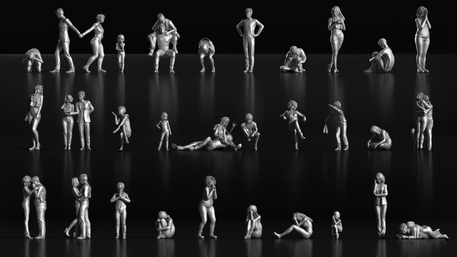 LP People 10 Emotional 3D print model_9