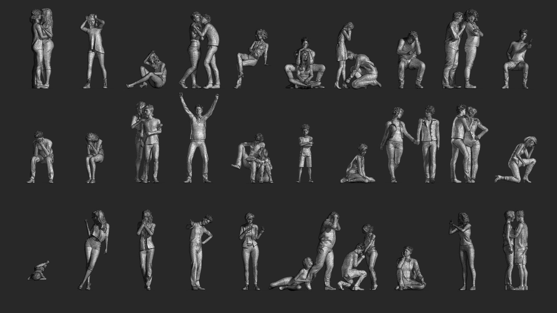 LP People 10 Emotional 3D print model_13