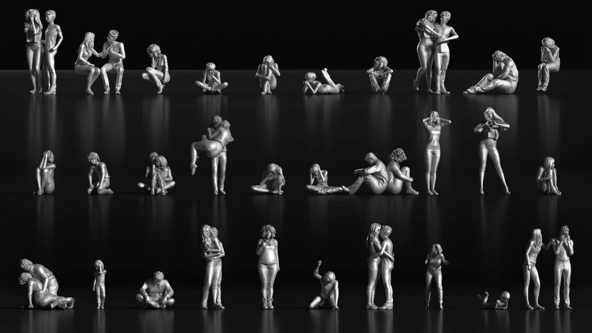 LP People 10 Emotional 3D print model_5