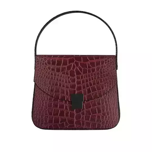Burgundy Square Bag