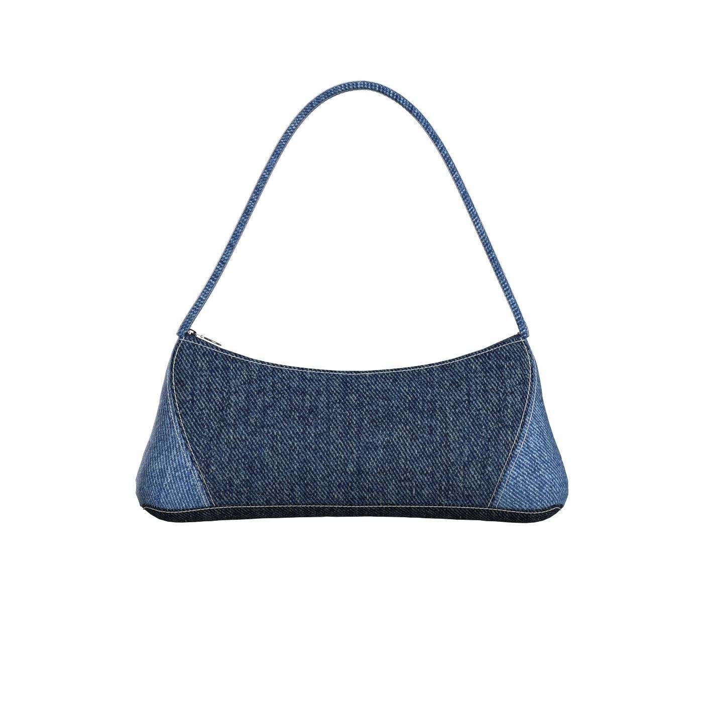Denim Shoulder Bag 3D model_4