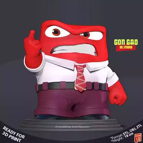 Anger - Inside Out 2 Fanart