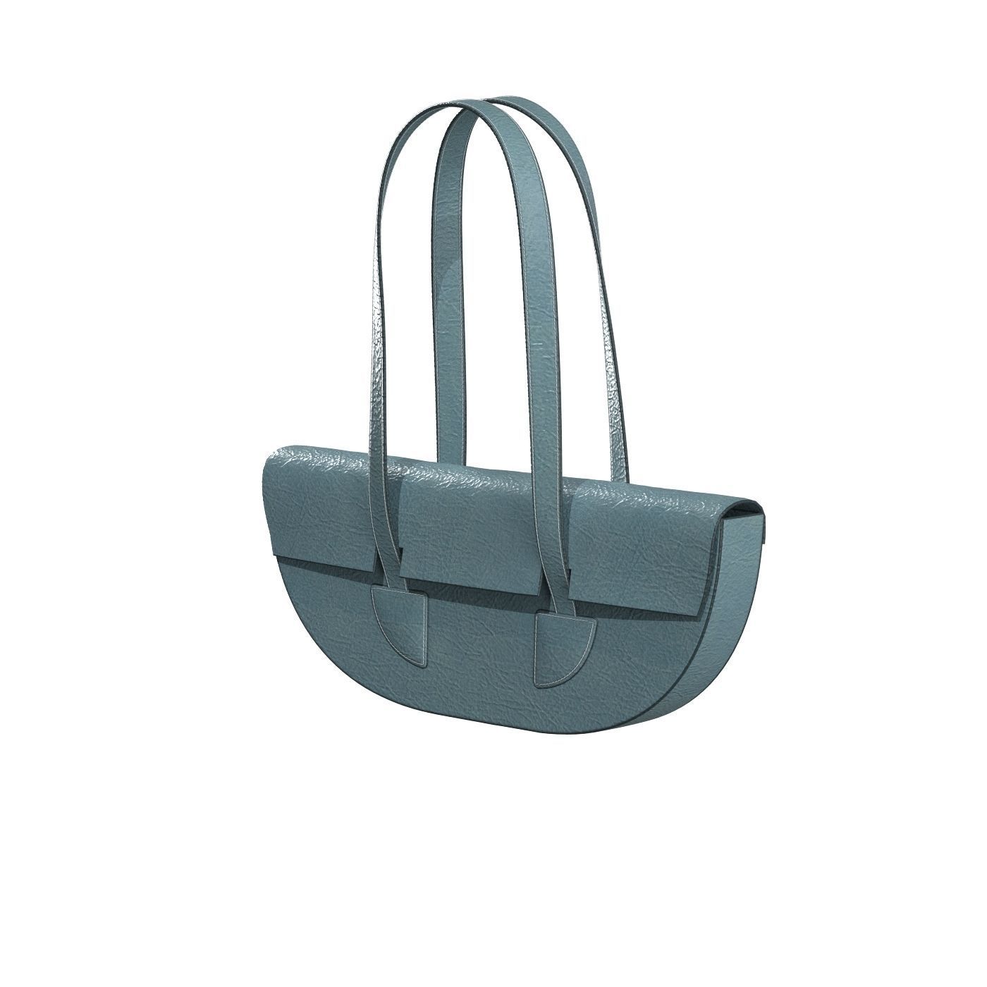Half Moon Bag 3D model_7
