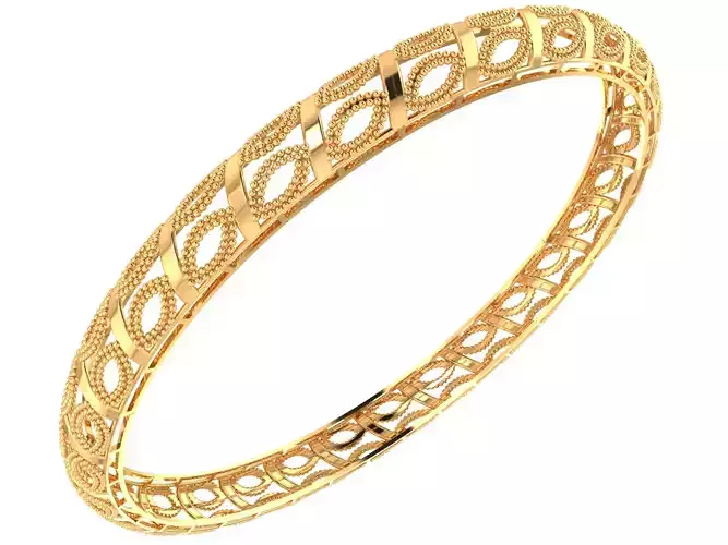 1292 Tapered Link Openwork Kada 10gm