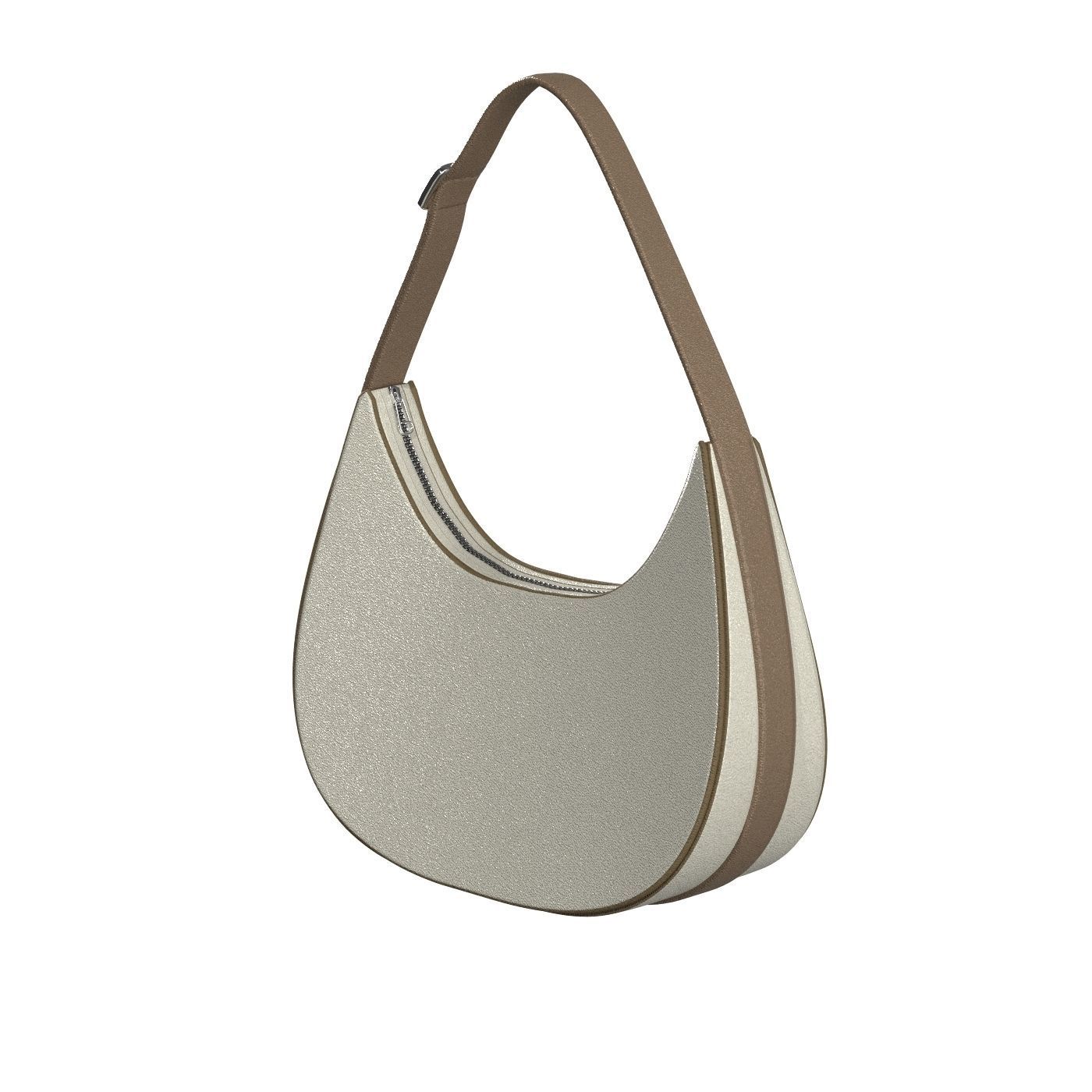 Ivory Shoulder Bag 3D model_3