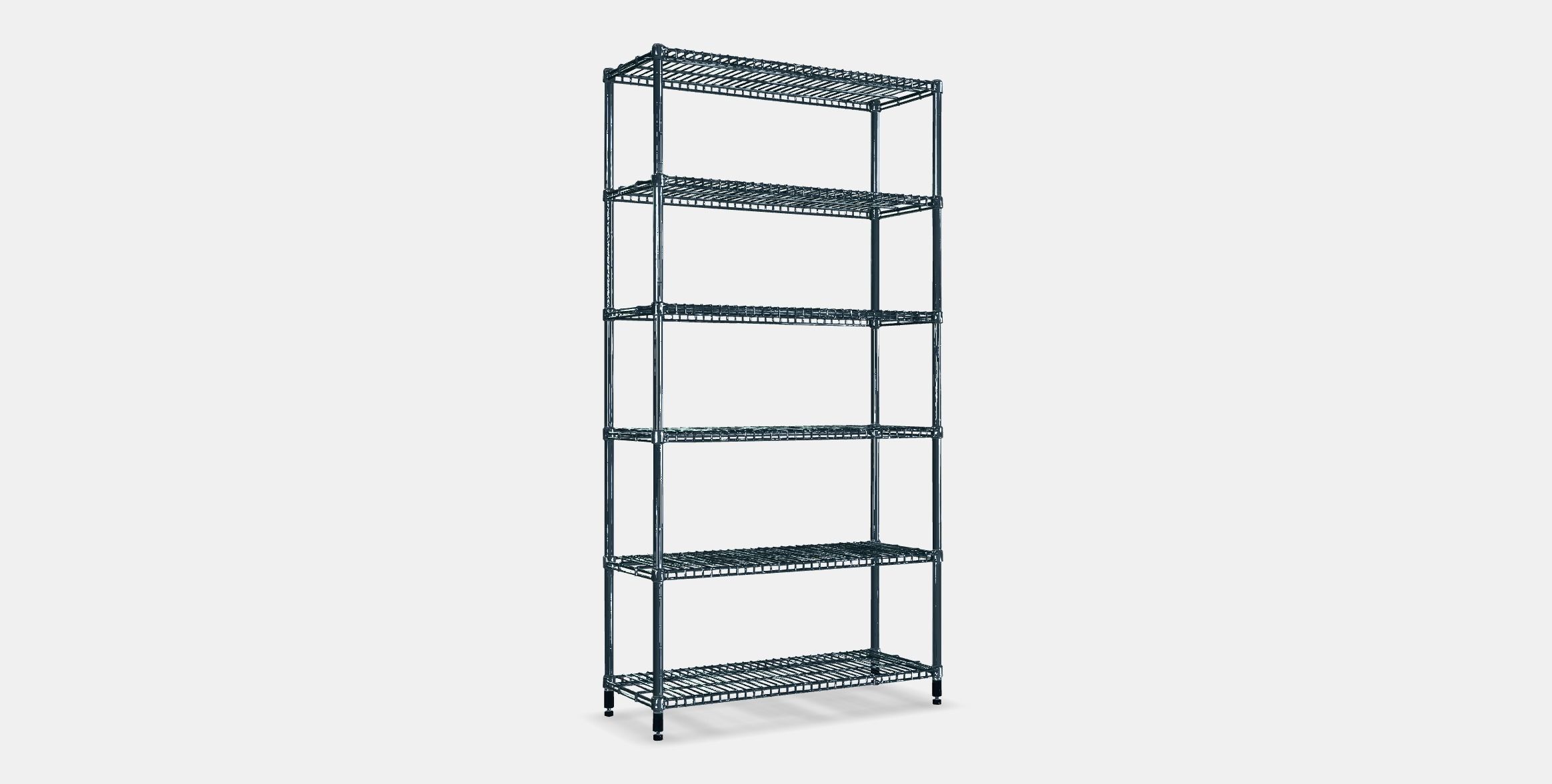 OMAR 1 compartment with shelves Low-poly 3D model_16